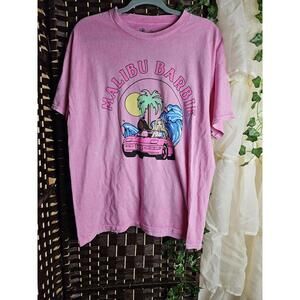 Malibu Barbie Graphic Tee Pink Y2K Retro Beach Barbie Shirt